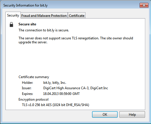 "Site is not Secure" Banner on a Website